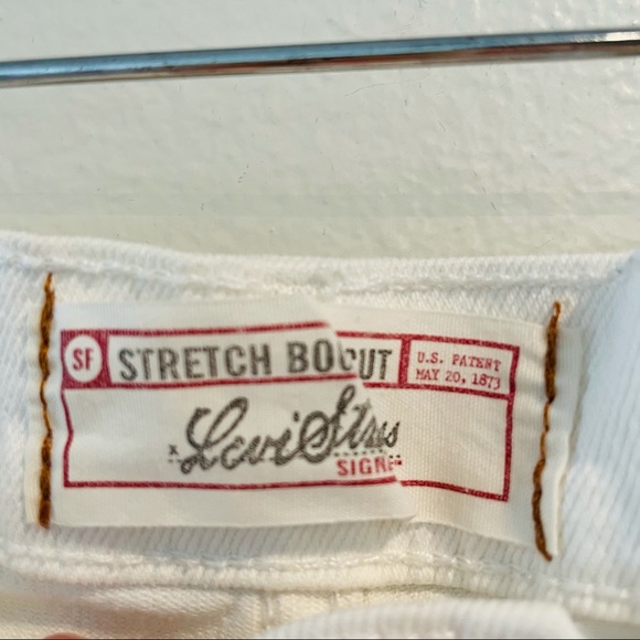 Levi’s Vintage Y2K White Jean Shorts - Picture 2 of 4